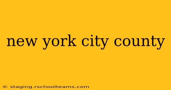 new york city county
