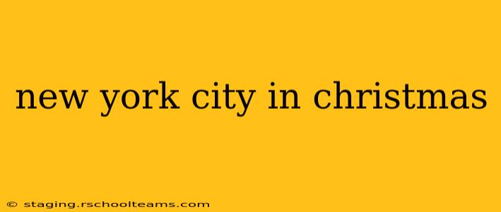 new york city in christmas