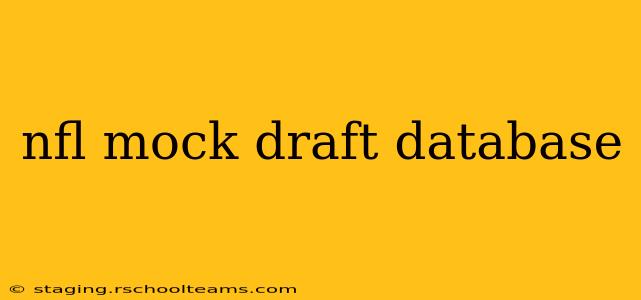 nfl mock draft database
