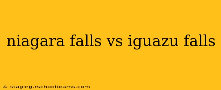 niagara falls vs iguazu falls