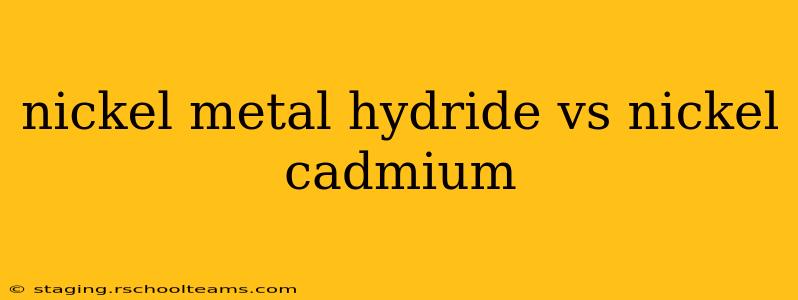 nickel metal hydride vs nickel cadmium
