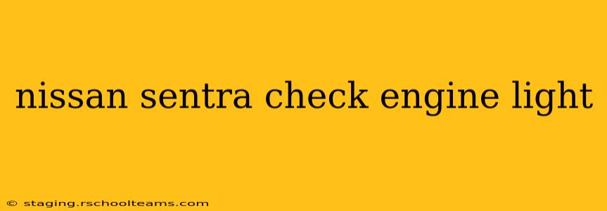 nissan sentra check engine light