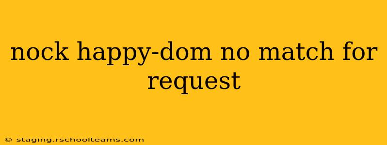 nock happy-dom no match for request