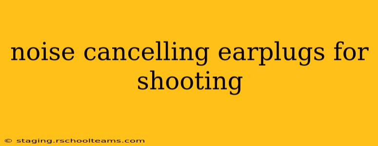 noise cancelling earplugs for shooting