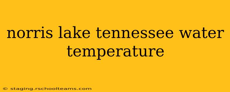 norris lake tennessee water temperature