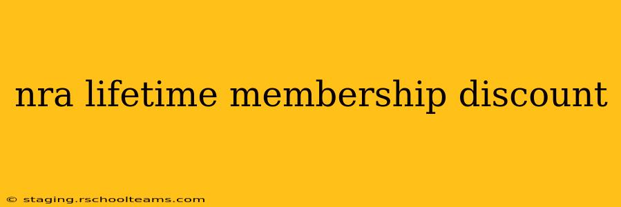 nra lifetime membership discount