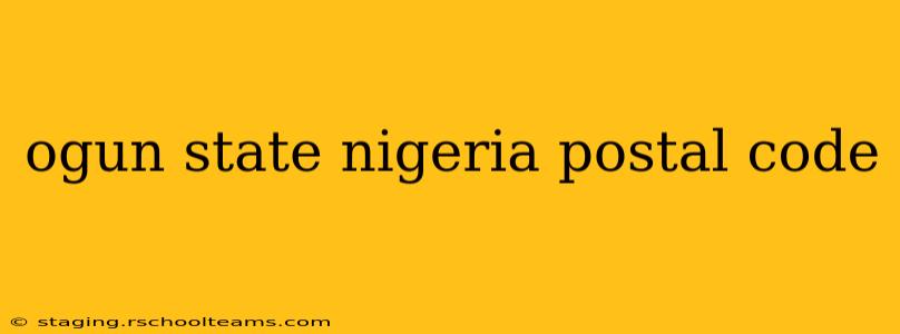 ogun state nigeria postal code