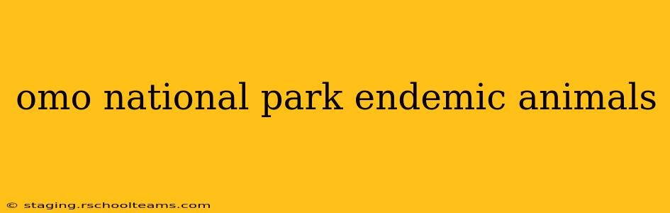 omo national park endemic animals
