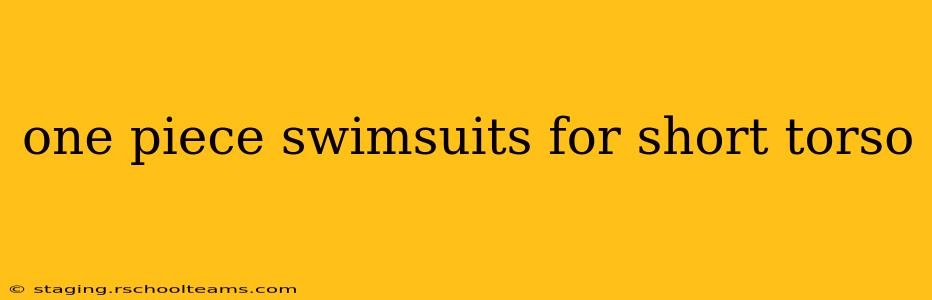 one piece swimsuits for short torso