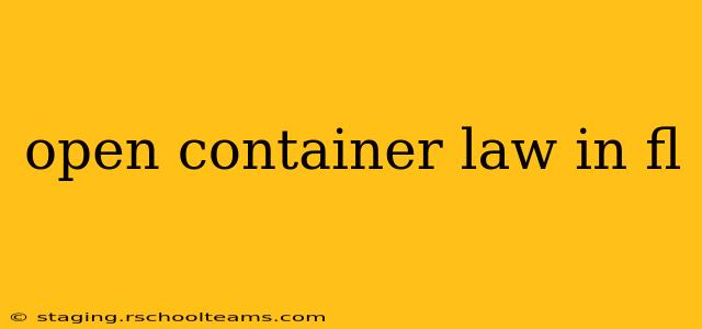 open container law in fl