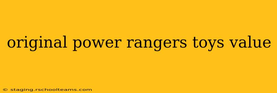 original power rangers toys value