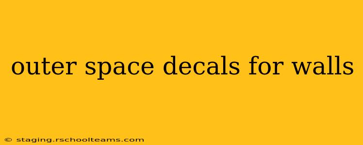 outer space decals for walls