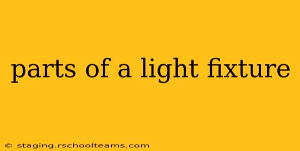 parts of a light fixture
