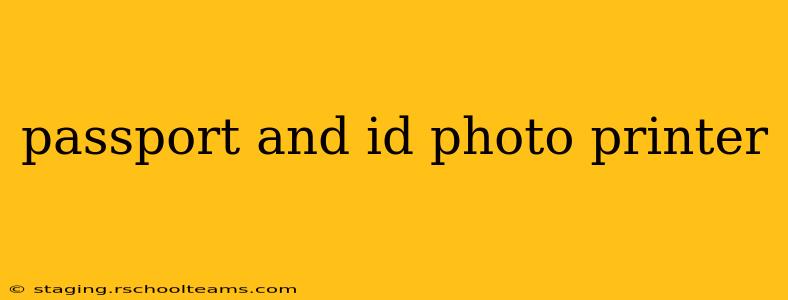 passport and id photo printer