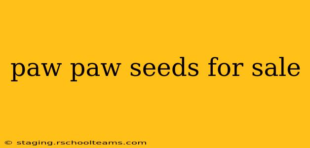 paw paw seeds for sale