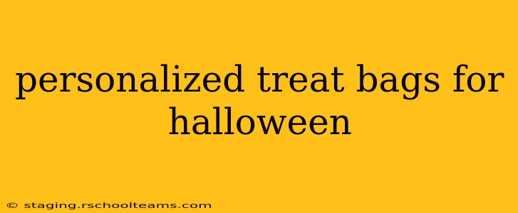 personalized treat bags for halloween
