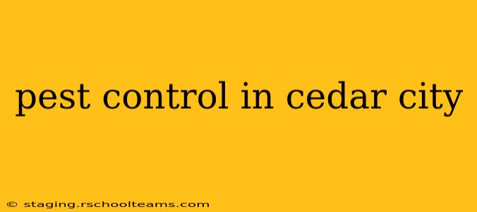 pest control in cedar city
