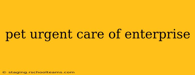 pet urgent care of enterprise