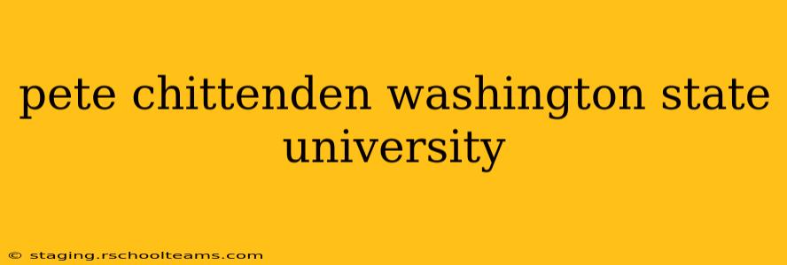 pete chittenden washington state university