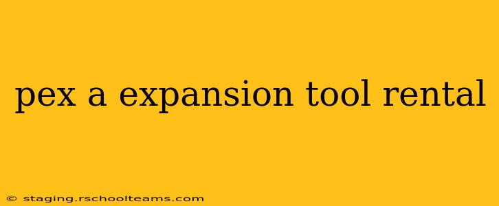 pex a expansion tool rental