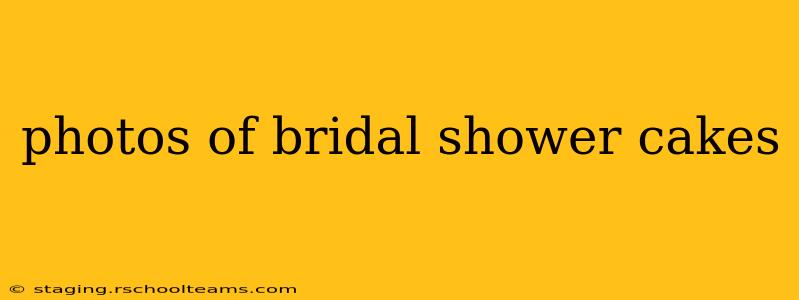 photos of bridal shower cakes