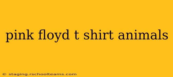 pink floyd t shirt animals