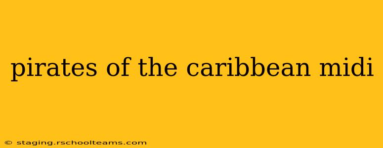 pirates of the caribbean midi