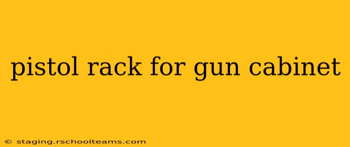 pistol rack for gun cabinet