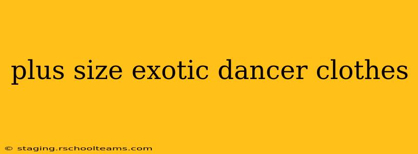 plus size exotic dancer clothes