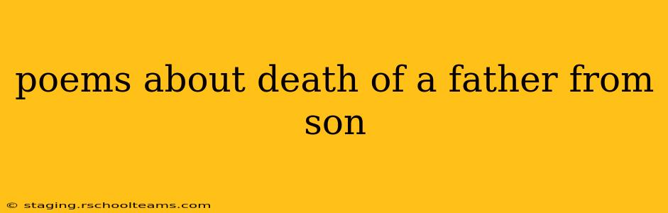 poems about death of a father from son