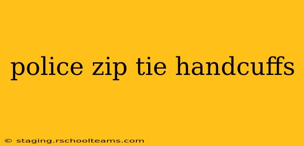 police zip tie handcuffs