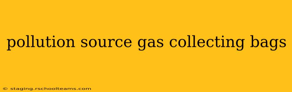 pollution source gas collecting bags