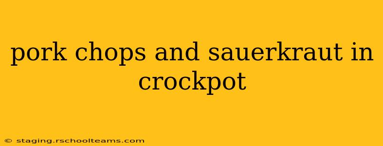 pork chops and sauerkraut in crockpot