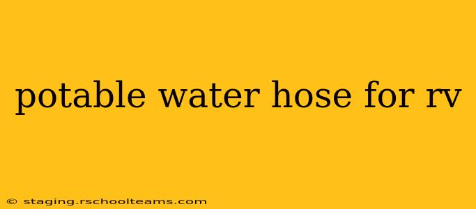 potable water hose for rv