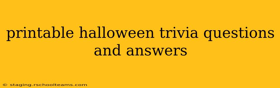 printable halloween trivia questions and answers