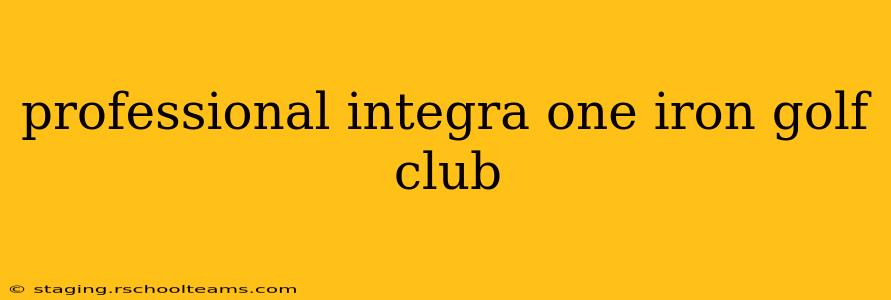 professional integra one iron golf club