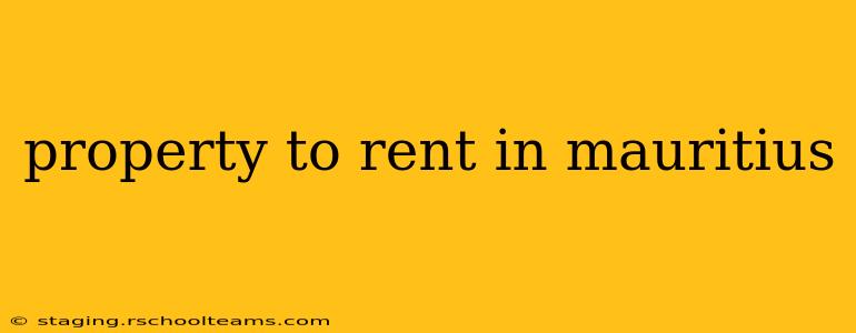property to rent in mauritius