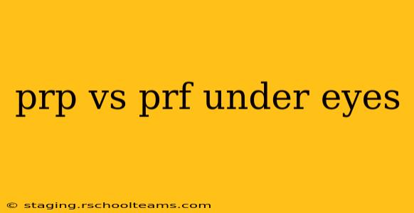 prp vs prf under eyes