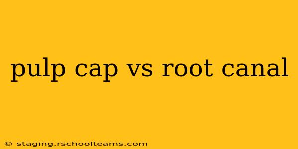 pulp cap vs root canal