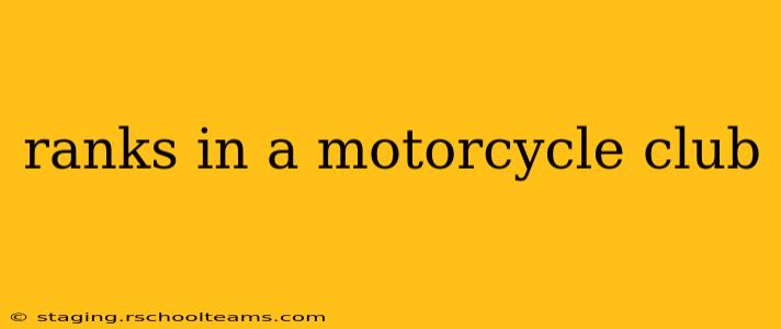 ranks in a motorcycle club