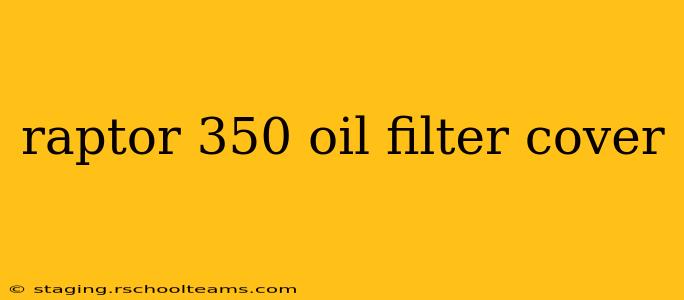 raptor 350 oil filter cover
