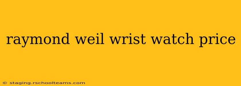 raymond weil wrist watch price