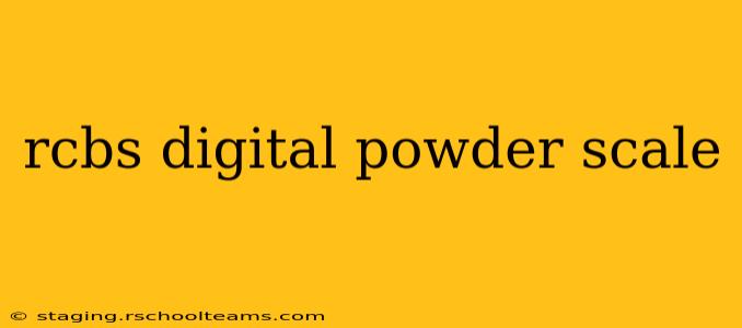 rcbs digital powder scale