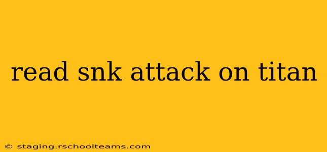 read snk attack on titan