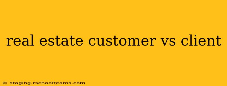 real estate customer vs client
