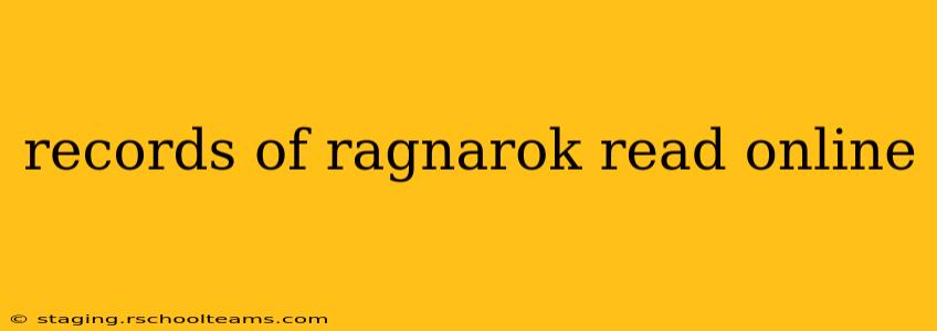 records of ragnarok read online