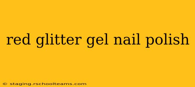 red glitter gel nail polish