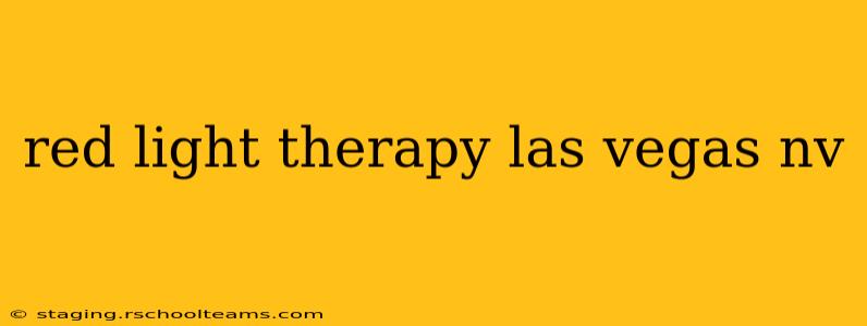red light therapy las vegas nv