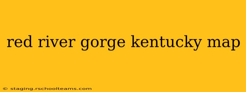 red river gorge kentucky map