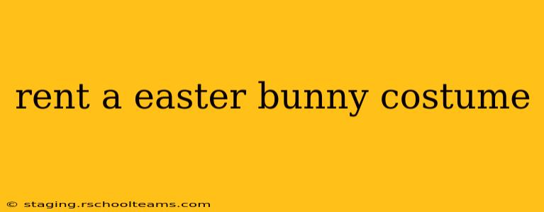 rent a easter bunny costume